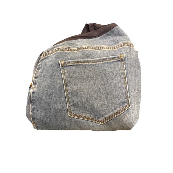 Old Navy Women's Maternity Jeans Skinny Full Panel Blue Med Wash Size 20 Short - Picture 13 of 14